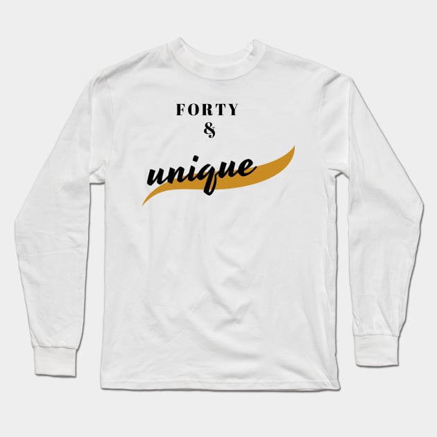 forty and unique Long Sleeve T-Shirt by mezrab